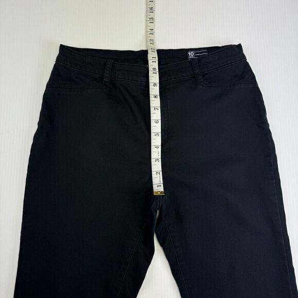 Gap Size 10 Stretch Skinny Ankle Black Taper Leg Dressy Casual Pants - Picture 9 of 10